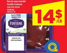 Maxi FOIE DE VEAU TRANCHÉ FAMILLE FONTAINE | VEAL LIVER SLICED offer