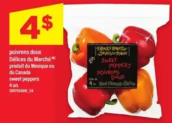 Maxi POIVRONS DOUX DÉLICES DU MARCHÉ | SWEET PEPPERS, 4 UN offer