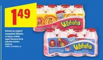 Maxi BOISSON AU YOGOURT AROMATISÉE WAHAHA | YOGURT FLAVOURED DRINK, 4x100 ML offer