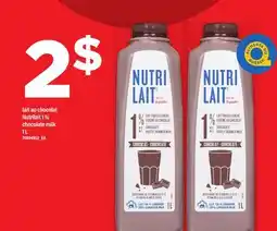 Maxi LAIT AU CHOCOLAT NUTRILAIT 1 % | CHOCOLATE MILK, 1 L offer