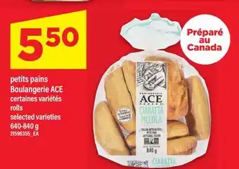 Maxi PETITS PAINS BOULANGERIE ACE | ROLLS, 640-840 G offer