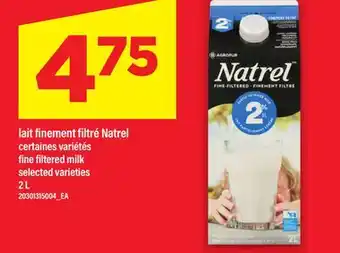 Maxi LAIT FINEMENT FILTRÉ NATREL | FINE FILTERED MILK, 2 L offer