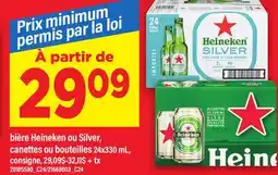 Maxi BIÈRE HEINEKEN OU SILVER, 24x330 mL offer
