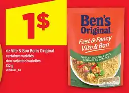 Maxi RIZ VITE & BON BEN'S ORIGINAL | RICE, 132 g offer