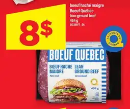 Maxi BOEUF HACHÉ MAIGRE BOEUF QUÉBEC | LEAN GROUND BEEF, 454 G offer