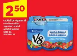 Maxi COCKTAIL DE LÉGUMES V8 | VEGETABLE COCKTAIL, 6X156 ML offer