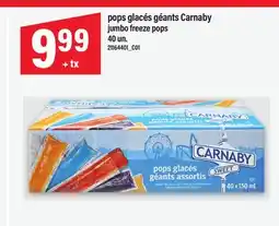 Maxi POPS GLACÉS GÉANTS CARNABY | JUMBO FREEZE POPS, 40 UN offer