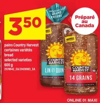 Maxi PAINS COUNTRY HARVEST | BREAD, 600 G offer