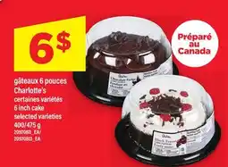 Maxi GÂTEAUX 6 POUCES CHARLOTTE'S | 6 INCH CAKE, 400/475 G offer