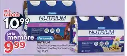 Brunet Personnelle NUTRIUM Substituts de repas sélectionnés offer