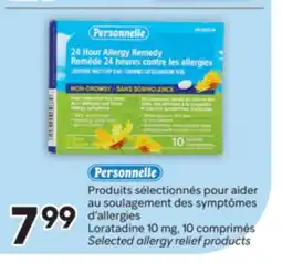 Brunet Personnelle Produits sélectionnés pour aider au soulagement des symptômes d'allergies Loratadine offer