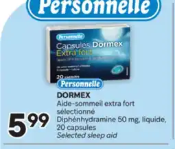Brunet PERSONNELLE DORMEX Aide-sommeil extra fort sélectionné Diphénhydramine 50 mg offer