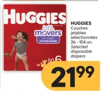 Brunet HUGGIES Couches jetables sélectionnées offer