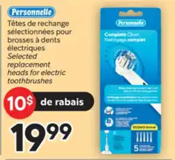Brunet Personelle Têtes de rechange sélectionnées pour brosses à dents électriques offer