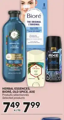 Brunet HERBAL ESSENCES, BIORÉ, OLD SPICE, AXE Produits sélectionnés offer