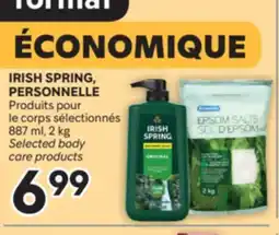 Brunet IRISH SPRING, PERSONNELLE Produits pour le corps sélectionnés offer