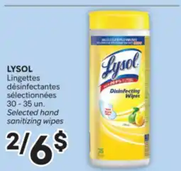 Brunet LYSOL Lingettes désinfectantes sélectionnées offer