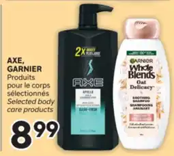 Brunet AXE, GARNIER Produits pour le corps sélectionnés offer