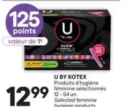 Brunet U BY KOTEX Produits d'hygiène féminine sélectionnés offer