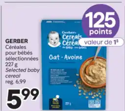 Brunet GERBER Céréales pour bébés sélectionnées offer