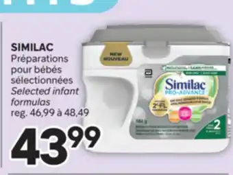 Brunet SIMILAC Préparations pour bébés sélectionnées offer