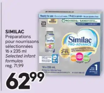 Brunet SIMILAC Préparations pour nourrissons sélectionnées | Selected infant formulas offer
