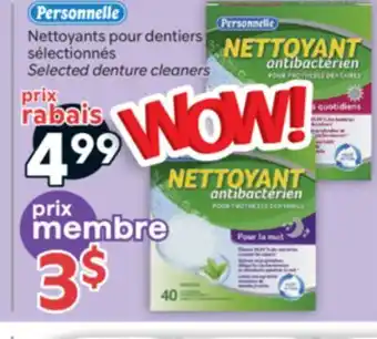 Brunet Personnelle Nettoyants pour dentiers sélectionnés offer