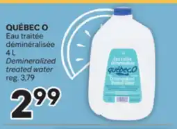 Brunet QUÉBEC O Eau traitée déminéralisée offer