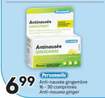 Brunet Personnelle Anti-nausée gingembre 16-30 comprimés offer