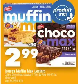 Marche Ami BARRES MUFFIN MAX LECLERC offer