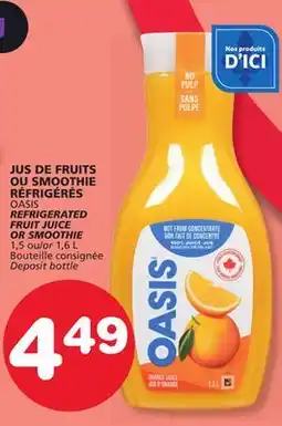 Marches Tradition OASIS REFRIGERATED FRUIT JUICE OR SMOOTHIE offer