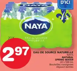 Marches Tradition NAYA NATURAL SPRING WATER offer