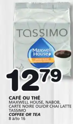 Marches Tradition TASSIMO COFFEE OR TEA offer