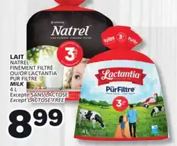 Marches Tradition NATREL FINEMENT OR LACTANTIA FILTRE MILK offer