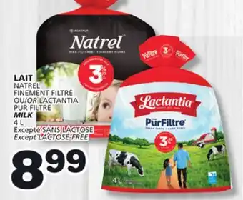 Marches Tradition NATREL FINEMENT OR LACTANTIA FILTRE MILK offer
