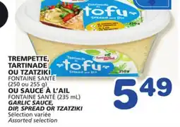 Marches Tradition FONTAINE SANTÉ GARLIC SAUCE, DIP, SPREAD OR TZATZIKI offer