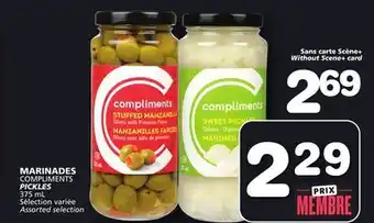 Marches Tradition COMPLIMENTS PICKLES offer