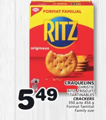Marches Tradition CHRISTIE RITZ, TRISCUIT, TARTINABLES CRACKERS offer