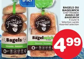 Marches Tradition CHEF FRANKIE BAGELS OR BAGELS BAGLEWICH offer