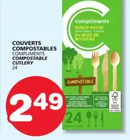 Marches Tradition COMPLIMENTS COMPOSTABLE CUTLERY offer