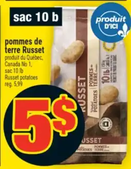 Super C POMMES DE TERRE RUSSET | RUSSET POTATOES offer