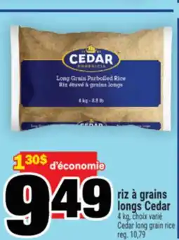 Super C RIZ À GRAINS LONGS CEDAR | CEDAR LONG GRAIN RICE offer