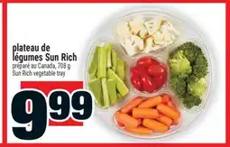 Super C PLATEAU DE LÉGUMES SUN RICH | SUN RICH VEGETABLE TRAY offer