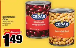 Super C LÉGUMINEUSES CEDAR | CEDAR LEGUMES offer