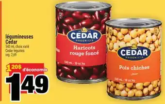 Super C LÉGUMINEUSES CEDAR | CEDAR LEGUMES offer