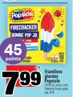 Super C FRIANDISES GLACÉES POPSICLE | POPSICLE FROZEN POPS offer