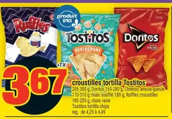 Super C CROUSTILLES TORTILLA TOSTITOS | TOSTITOS TORTILLA CHIPS offer