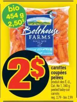 Super C CAROTTES COUPÉES PELÉES | PEELED BABY-CUT CARROTS offer