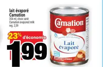 Super C LAIT ÉVAPORÉ CARNATION | CARNATION EVAPORED MILK offer