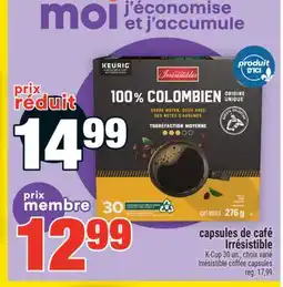 Super C CAPSULES DE CAFÉ IRRÉSISTIBLE | IRRÉSISTIBLE COFFEE CAPSULES offer